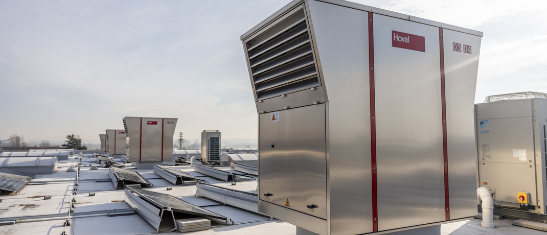 Ventilační jednotky Hoval ve výrobním areálu LAMARK Nový Bydžov